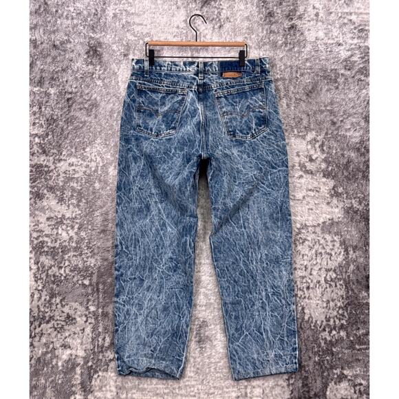 Vintage Levis Jeans 36 in x 28 in Mens 550 Made USA Acid Wash Denim - Picture 2 of 10